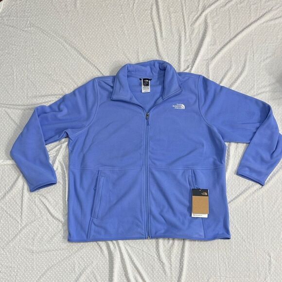 THE NORTH FACE Women's Glacier Fleece Jacket 1X NWT Virtual Blue Purple - Picture 2 of 12